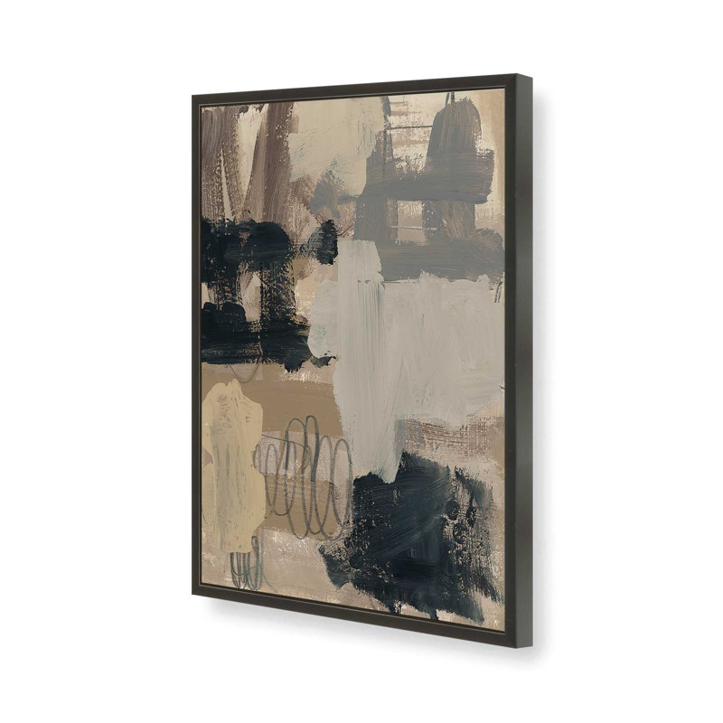 Terre et ombre I, impression, H 15 po x l 12 po, Noir satiné