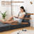 Folding Sofa Bed, 3-in-1 Convertible Corduroy Sleeper Sofa-979958123-979958128-977494948