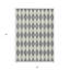Tapis intérieur lavable à motif géométrique 3 pi x 5 pi gris