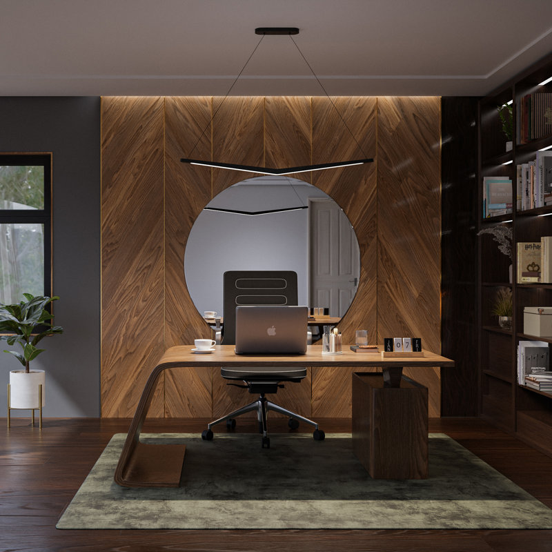 Alleron LED Linear Pendant, 3000K, Black