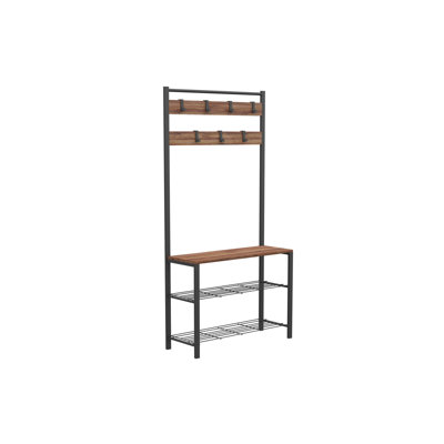 Jaquelin Hall Tree 86cm Wide with Bench and Shoe Storage