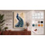 Ornamental Peacock Japandi - Wrapped Canvas-653707366-653707368