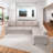 Versatile L-shaped Sleeper Sectional Sofa Bed 2 In 1 Pull Out Couch Large Convertible Sofa Bed For Living Room-251045062
