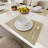 White Embossed Mesh Bone China Dinnerware With Lightweight Durable Chip Resistant Design-1297154105