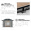 Riga 12 ft. 6 in. W x 9 ft. 9 in. D Garage Shed