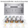 VIKIO 36'' 900 CFM 3-speed Ducted Insert Range Hood With Permanent Filter and LED Lights