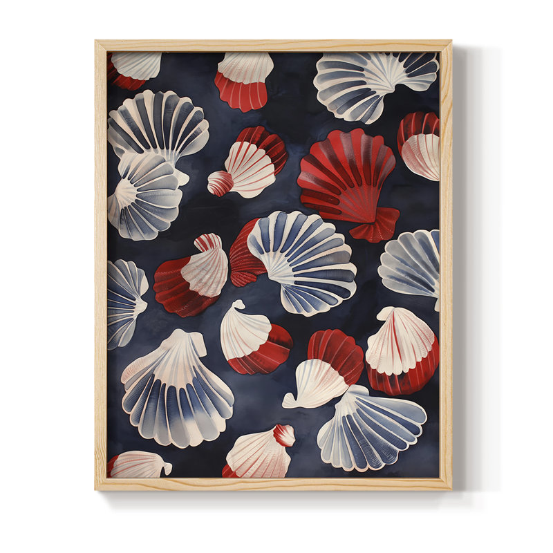 NAUTICAL Series CECX III, reproduction d'art encadrée - bois massif, H 15 po x l 12 po