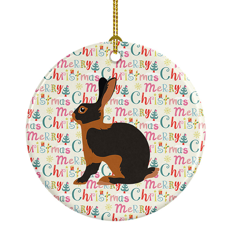 Ornement suspendu en forme de lapin
