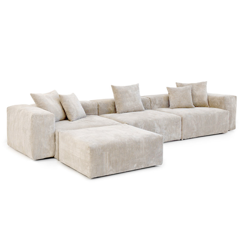 Cordrouille matelassée confort, Beige