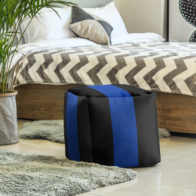 Repose-pieds cube rayures kentucky