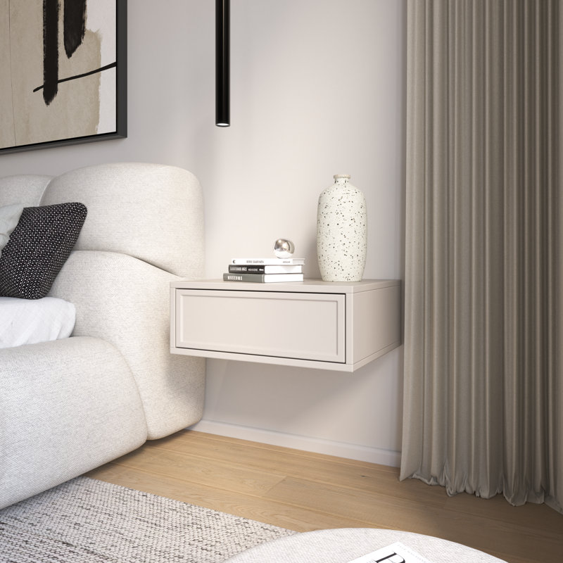 Bedside Table, Taupe