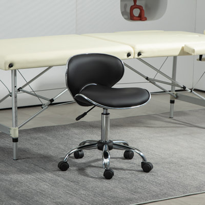 Chappa Backed Adjustable Height Ergonomic Industrial Stool with Removable Casters/Wheels
