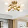 Hannah-Jayne 4 - Light 12.8'' Sputnik Modern Linear Flush Mount