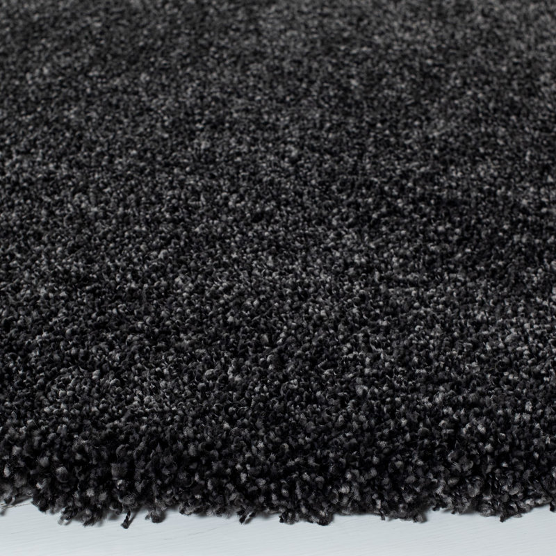 Tapis gris foncé Eastridge, Rond 3 pi