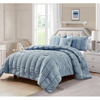 Electra Polyester 4 Piece Comforter Set