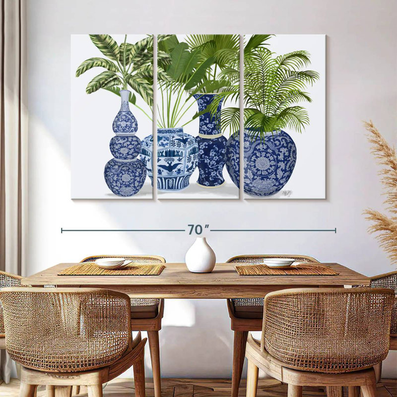 Harnek Chinoiserie Vase Group I, 42" H x 65" W