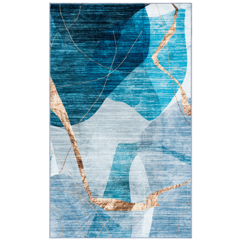 Josalina Monica Performance Machine Washable Abstract Rug, Rectangle 3' x 5'