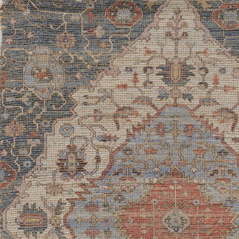 Gloucester Oriental Area Rug, Rectangle 3'3" x 5'3", Blue/Red