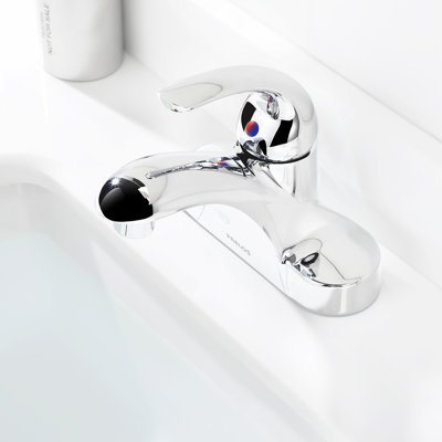Single-handle Bathroom Faucet with Drain Assembly