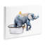 Charmant éléphant rustique dans un bain moussant par Jennifer Redstreake - reproduction d'art-1843976371-1843976383