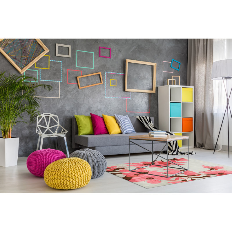 Hand Tufted Wool Floral Area Rug