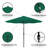 Kelton 10' W Crank Lift Auto-Tilt Patio Umbrella -925197244