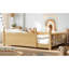 Lit double sécuritaire avec rangement, panneau de fibres à densité moyenne en bois de style Montessori pour chambre d'enfant