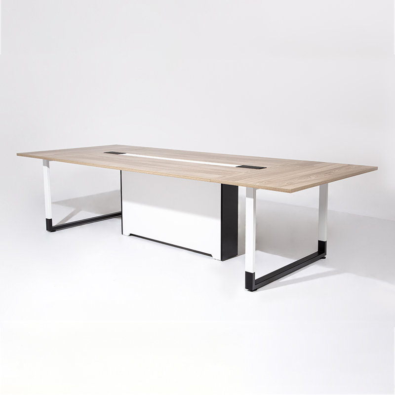 Table de conférence rectangulaire, Orme pâle, H 29,53 po x L 118,11 po x l 47,24 po