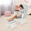 Ensemble de chaise berçante, fauteuil berçant et repose-pieds avec coussin
