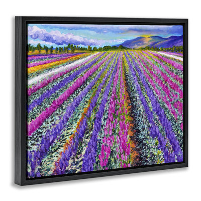 Cadre flottant fragrant Lavender Farm, design par Lee Ann Zirbes