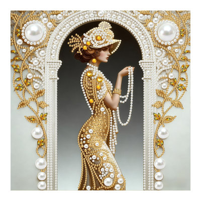 5D Pearl Painting KitDIY Full Drill Pearl Art PaintingSparkling RhinestonePaintingHandmade  Wall Decor For Adults Beginners