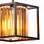 Lustre carré/rectangulaire unique à 1 lumière maxima
