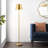 Adiel 60'' Brass Traditional Floor Lamp