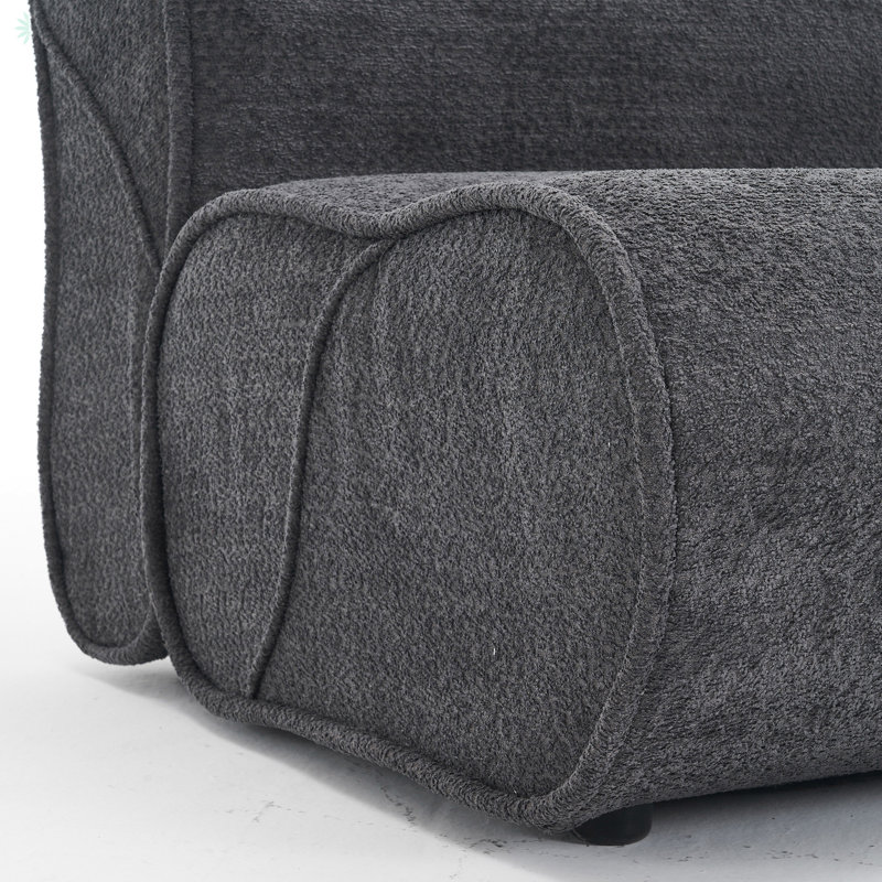 Fauteuil inclinable Soft Velvet, Gris foncé