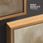 «Neutral Brown», abstrait géométrique moderne, encadré, décorations murales pour chambre à coucher, impression sur toile-108345564-108345567
