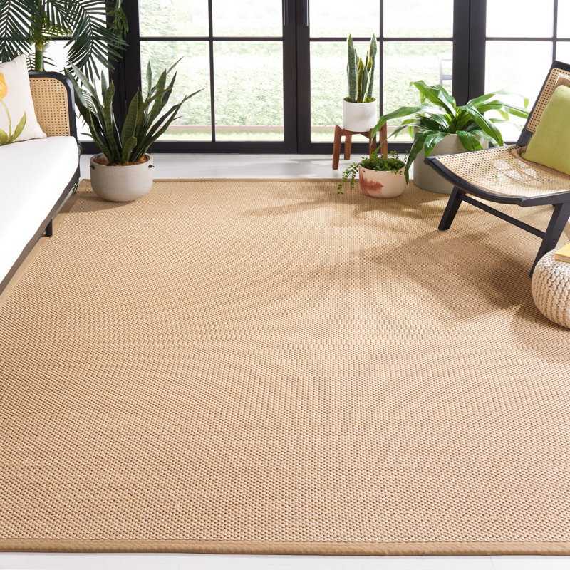 Benevides Machine Woven Tan Rug, Rectangle 152 x 244cm