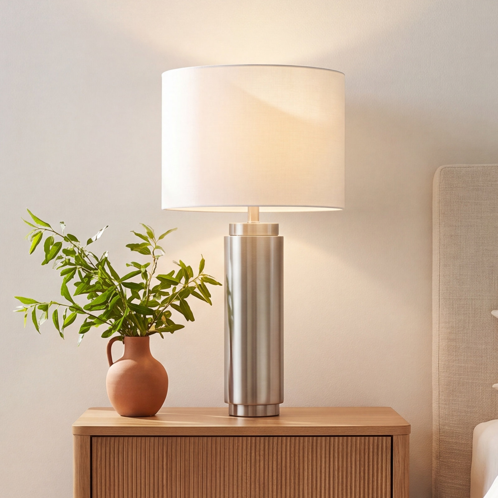 Table Lamp, Silver