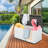 Resin Deck box, Outdoor Storage Container, Large Waterproof Storage Bench-120142121