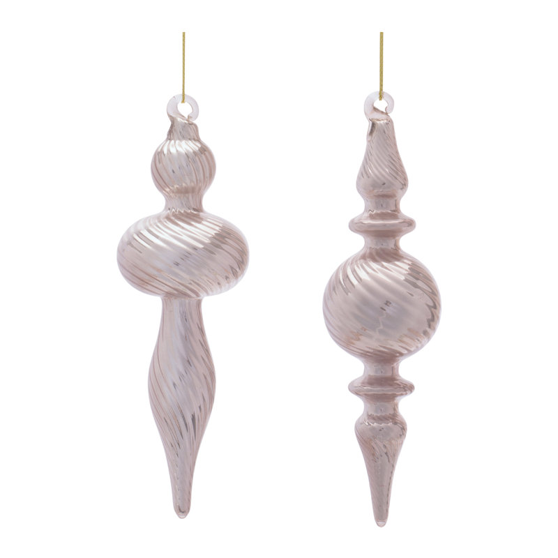 Ornements en verre faîteau (ensemble de 12)
