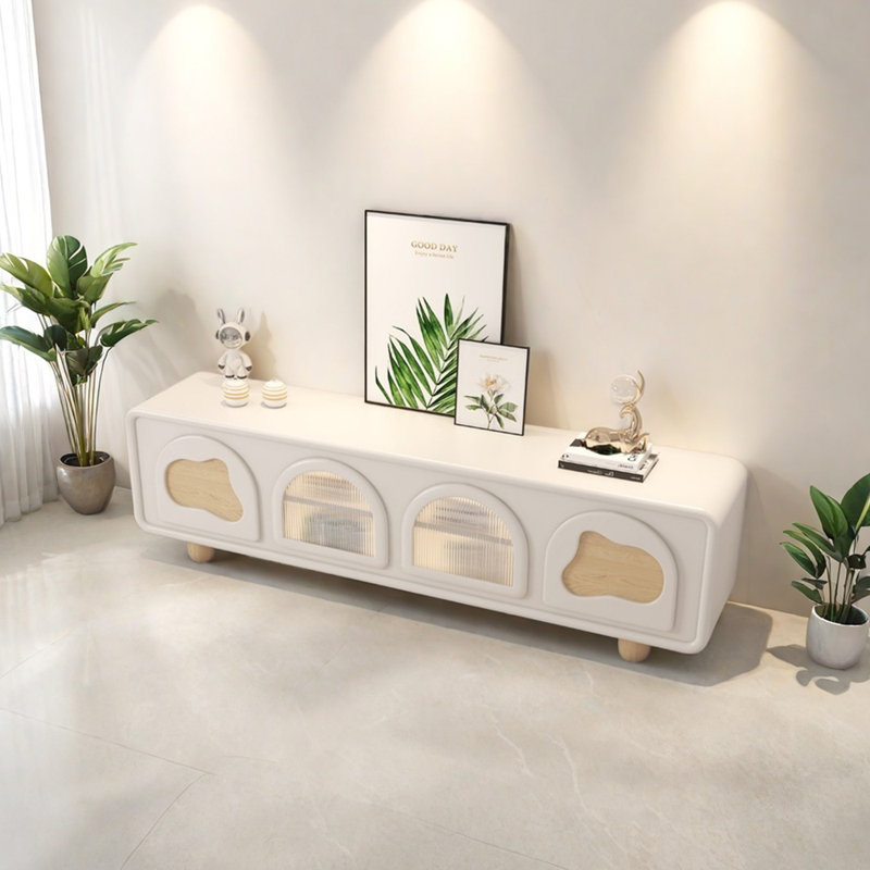 Meuble télé de style crème, 78.74"