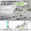 Adjustable Shower Stool With Non-slip Feet – Safe Bath Seat For Elderly, Pregnant & Disabled-1203009508