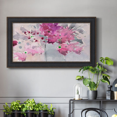 Cadre floral I - reproduction d'un cadre photo sur toile