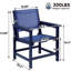 Chaises de patio en PEHD toutes saisons avec finition texturée en bois, tissu textilène confortable de première qualité-586758298