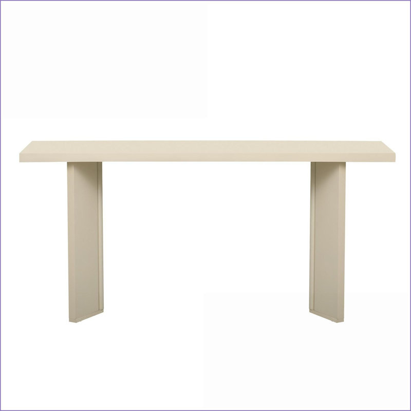 Table basse moderne en placage de pin minimaliste avec pieds géométriques, facile à assembler pour le salon et amp; Couloir