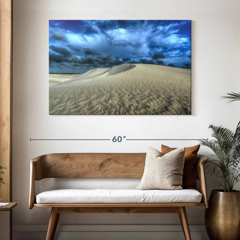 Dunes de sable blanc, H 32 po x l 48 po