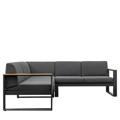 Laida 218cm Wide Outdoor Patio Sectional with Cushions