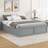 Wood Queen Size Platform Bed Frame With 6 Drawers, Gray