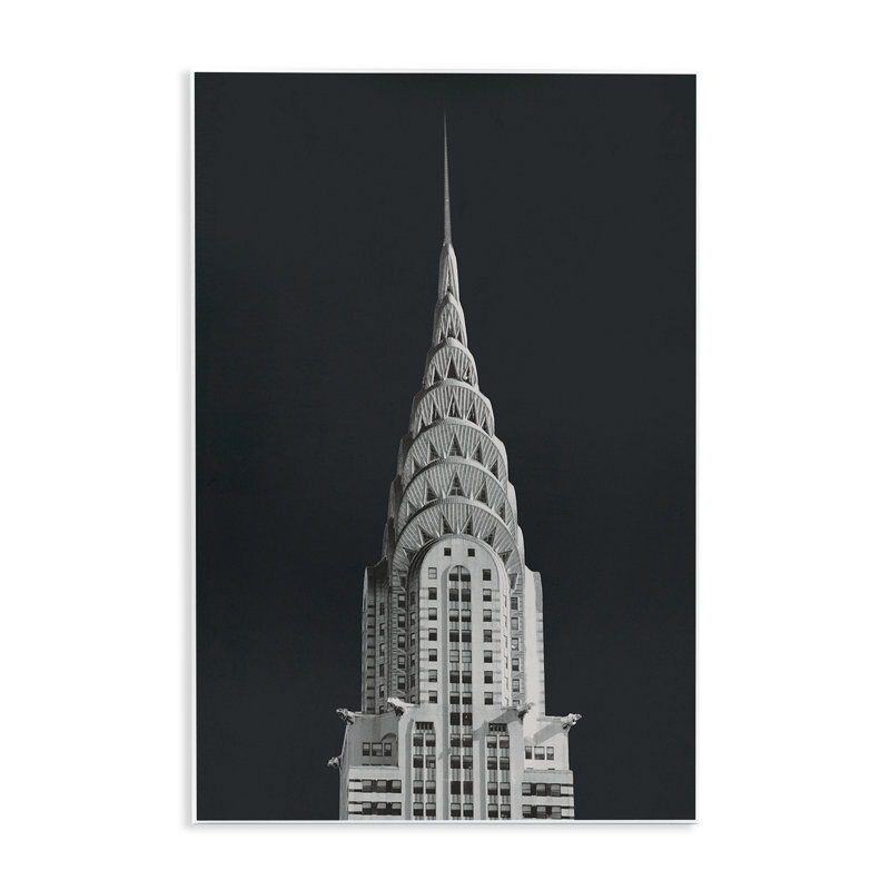 Chrysler Building Architecture, plaque murale, conception par Wild Apple Portfolio, H 15 po x l 10 po