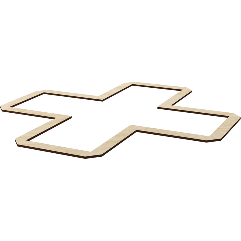 Charpente de plafond décorative Fowler, Bouleau, H 29,87 po x l 29,87 po x P 0,375 po