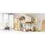 Lit superposé simple au-dessus avec tente Natural-1193267103